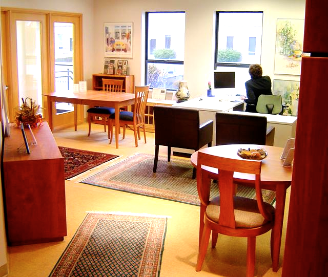 Solid Wood Office Furniture. Cherry. Walnut. Oak. Maple.