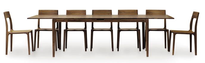 Copeland Furniture : Natural Hardwood Furniture from Vermont : Audrey Round  Extension Table in Cherry