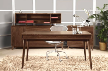 Solid Wood Desk the Lindsey Modern Farmhouse Home Office Desk Solid Maple  Sustainably Sourced North American Hardwood 